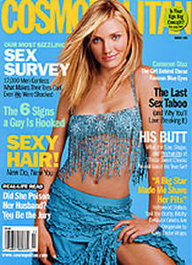 Cameron Diaz posed on the cover of Cosmopolitan